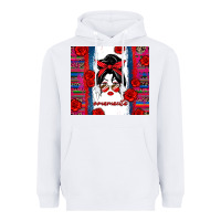 White mamacita serape Heavyweight Hoodie - Zillion Design Studio