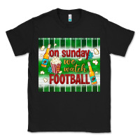 Black on sunday we watch football tumbler Classic Tee - BundleAndBundleShop