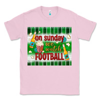 Bubblegum Pink on sunday we watch football tumbler Classic Tee - BundleAndBundleShop
