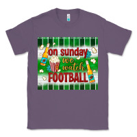 Lavender on sunday we watch football tumbler Classic Tee - BundleAndBundleShop