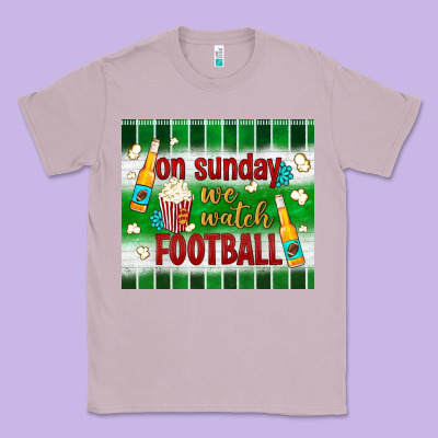 On Sunday We Watch Football Tumbler Classic Tee Designed By Bundleandbundleshop