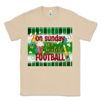 Mushroom on sunday we watch football tumbler Classic Tee - BundleAndBundleShop