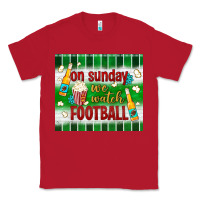 Red on sunday we watch football tumbler Classic Tee - BundleAndBundleShop