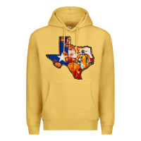 Antique Gold texas map fall Premium Hoodie - JahusDesignShop