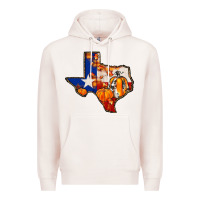 Pale Pink texas map fall Premium Hoodie - JahusDesignShop