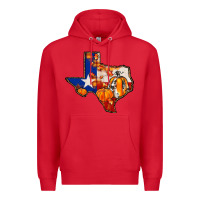 Red texas map fall Premium Hoodie - JahusDesignShop