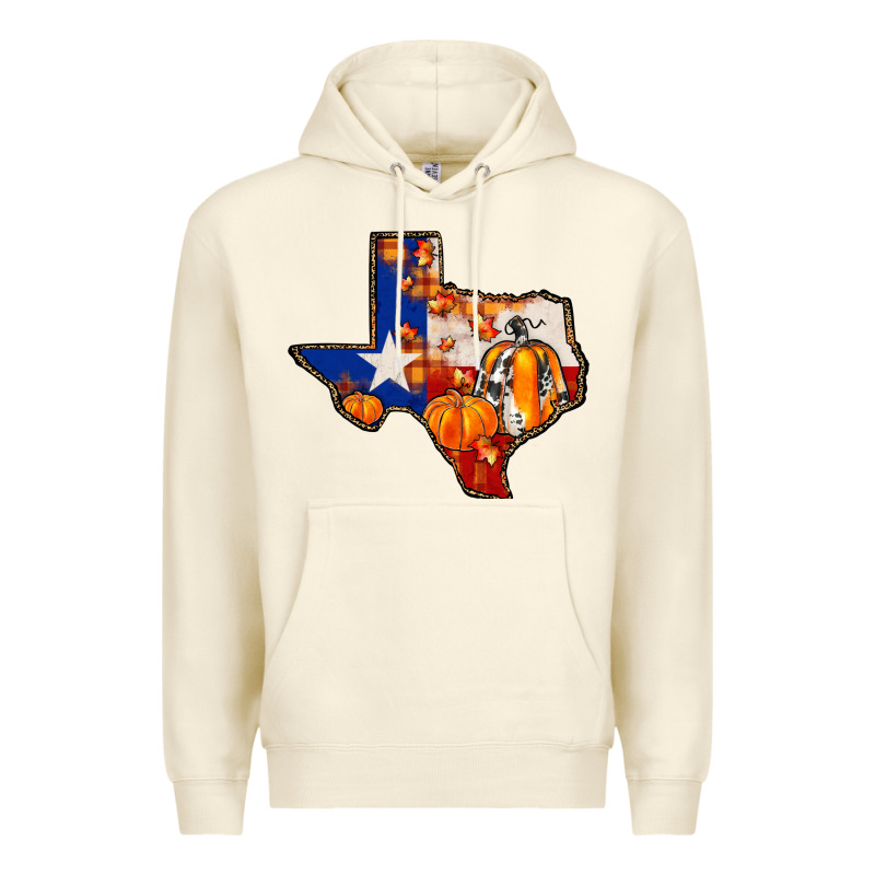 Texas Map Fall Premium Hoodie by JahusDesignShop | Teevron