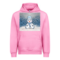 Fuchsia Pink winter snowman Urban Hoodie - AdoDesignShop