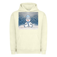 Pigment Pistachio winter snowman Urban Hoodie - AdoDesignShop