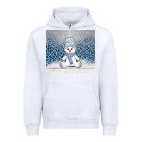 White winter snowman Urban Hoodie - AdoDesignShop