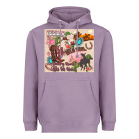 Lavender yeehaw western Heavyweight Hoodie - Zillion Design Studio