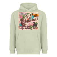 Matcha yeehaw western Heavyweight Hoodie - Zillion Design Studio
