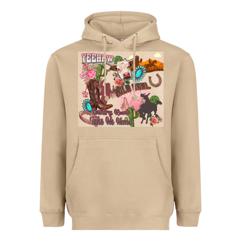 Yeehaw Western Heavyweight Hoodie by Zillion Design Studio | Teevron