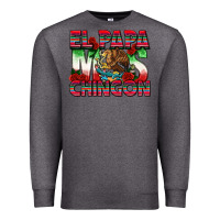 Charcoal Heather El Papa Mas Chingon Premium Sweatshirt - texasbilliewilder