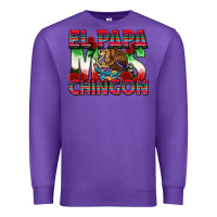 Purple El Papa Mas Chingon Premium Sweatshirt - texasbilliewilder
