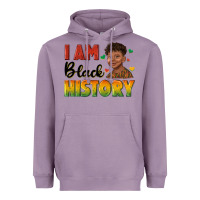 Lavender i am black history with afro black boy Heavyweight Hoodie - texasbilliewilder