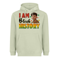 Matcha i am black history with afro black boy Heavyweight Hoodie - texasbilliewilder