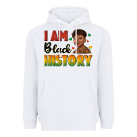 White i am black history with afro black boy Heavyweight Hoodie - texasbilliewilder