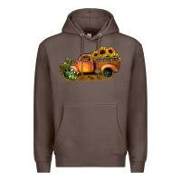Coffee sunflower truck Premium Hoodie - JahusDesignShop