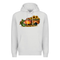 Dove Grey sunflower truck Premium Hoodie - JahusDesignShop