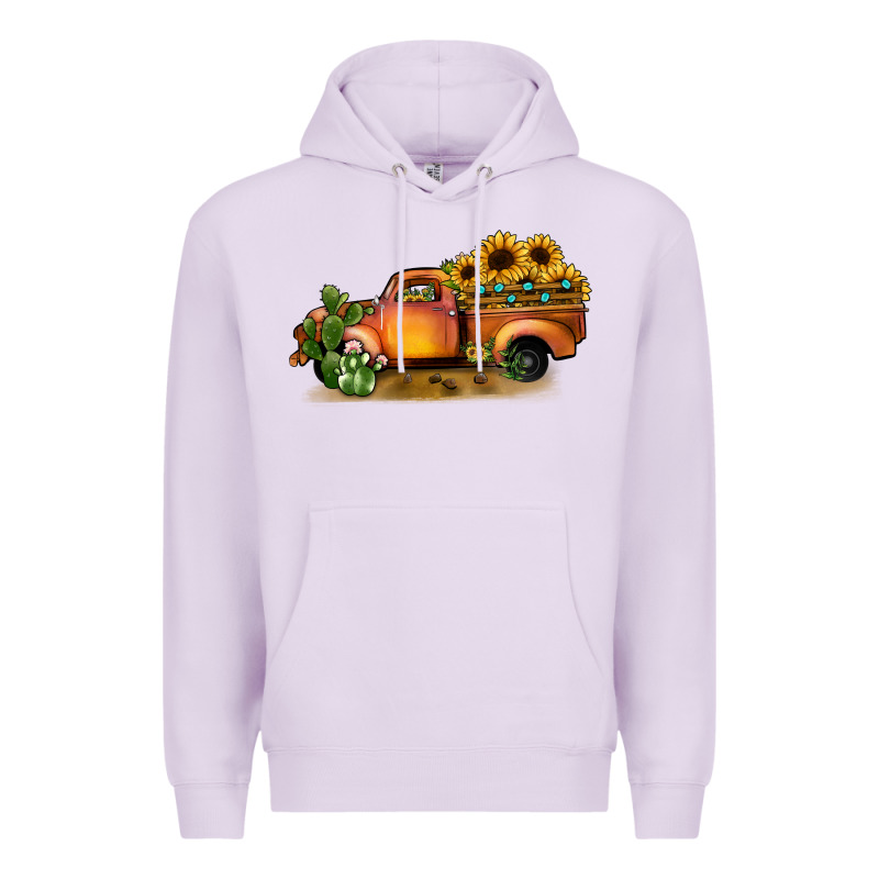 Sunflower Truck Premium Hoodie by JahusDesignShop | Teevron