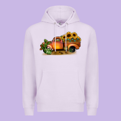 Sunflower Truck Premium Hoodie Designed By Jahusdesignshop