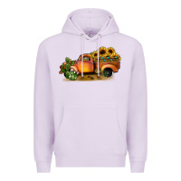 Lilac sunflower truck Premium Hoodie - JahusDesignShop