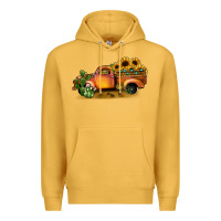 Mustard sunflower truck Premium Hoodie - JahusDesignShop
