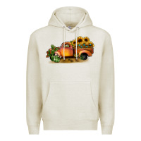 Oatmeal Heather sunflower truck Premium Hoodie - JahusDesignShop