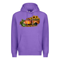 Purple sunflower truck Premium Hoodie - JahusDesignShop