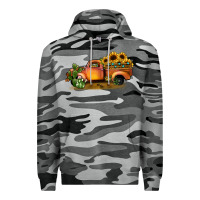 Slate Camo sunflower truck Premium Hoodie - JahusDesignShop