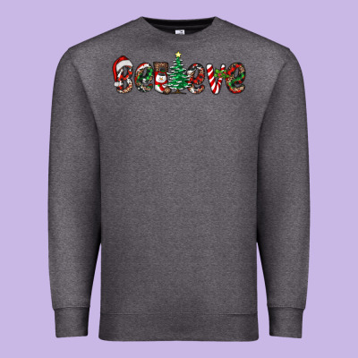 Christmas Believe Premium Sweatshirt Designed By Ranaportraitstore
