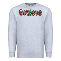 Heather Grey christmas believe Premium Sweatshirt - RanaPortraitStore