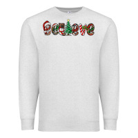 Oatmeal Heather christmas believe Premium Sweatshirt - RanaPortraitStore
