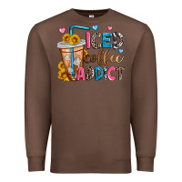 Chestnut iced coffee addict Premium Sweatshirt - Zillion Design Studio