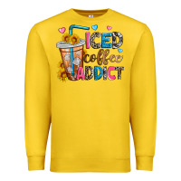 Lemon iced coffee addict Premium Sweatshirt - Zillion Design Studio
