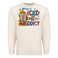 Sandshell iced coffee addict Premium Sweatshirt - Zillion Design Studio