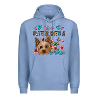 Colony Blue life is better with a yorkie Premium Hoodie - Jasminsmagicworld