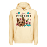 Pina Colada life is better with a yorkie Premium Hoodie - Jasminsmagicworld