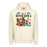 Sandshell life is better with a yorkie Premium Hoodie - Jasminsmagicworld