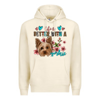 Tofu life is better with a yorkie Premium Hoodie - Jasminsmagicworld