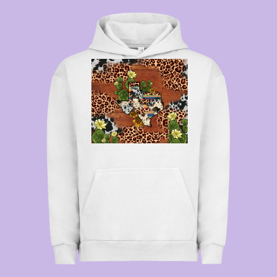 Texas Cactus Urban Hoodie Designed By Adodesignshop
