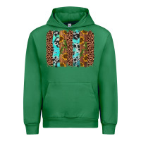 Emerald sunflower cactus leopard brushstroke Urban Hoodie - AdoDesignShop