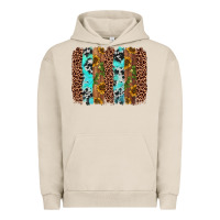 Pigment French Oak sunflower cactus leopard brushstroke Urban Hoodie - AdoDesignShop