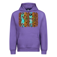 Tulip sunflower cactus leopard brushstroke Urban Hoodie - AdoDesignShop