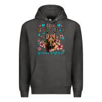 Charcoal Heather life is better with a german shepherd Premium Hoodie - Jasminsmagicworld