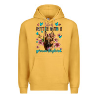 Mustard life is better with a german shepherd Premium Hoodie - Jasminsmagicworld