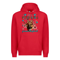 Red life is better with a german shepherd Premium Hoodie - Jasminsmagicworld