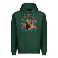 Sports Green life is better with a german shepherd Premium Hoodie - Jasminsmagicworld