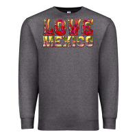 Charcoal Heather Love Mexico Premium Sweatshirt - texasbilliewilder